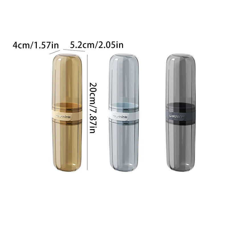 1pcs Toothbrush Storage Box Portable Mouthwash Cup Toothpaste Storage Box Toiletry Set Travel Portable Toothbrush Container Case