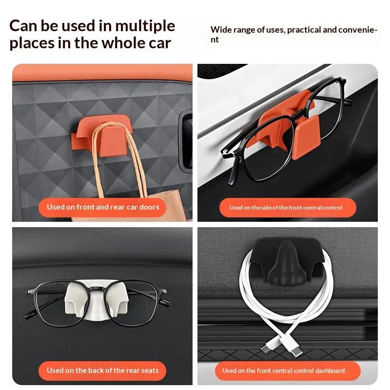 1Pc Car Sunglasses Holder Car Auto Sun Visor Glasses Clip Car Auto Sun Visor Glasses Hanger Sunglasses Clip Car Accessories