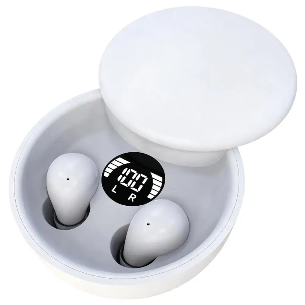 2025 New Mini Invisible Bluetooth 5.4 Headphones Noise Cancelling Earbuds For Sleeping Sleepers Wireless Earphones For Work