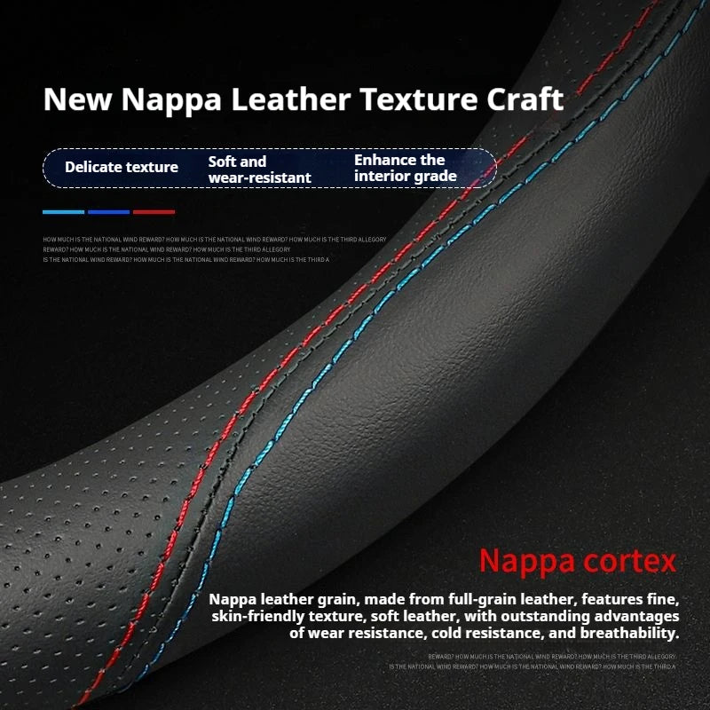 For Renault Clio Sandero Megane 2 Talisman Laguna Scenic kadjar Captur KWID Duster non-slip Leather Car Steering Wheel Cover