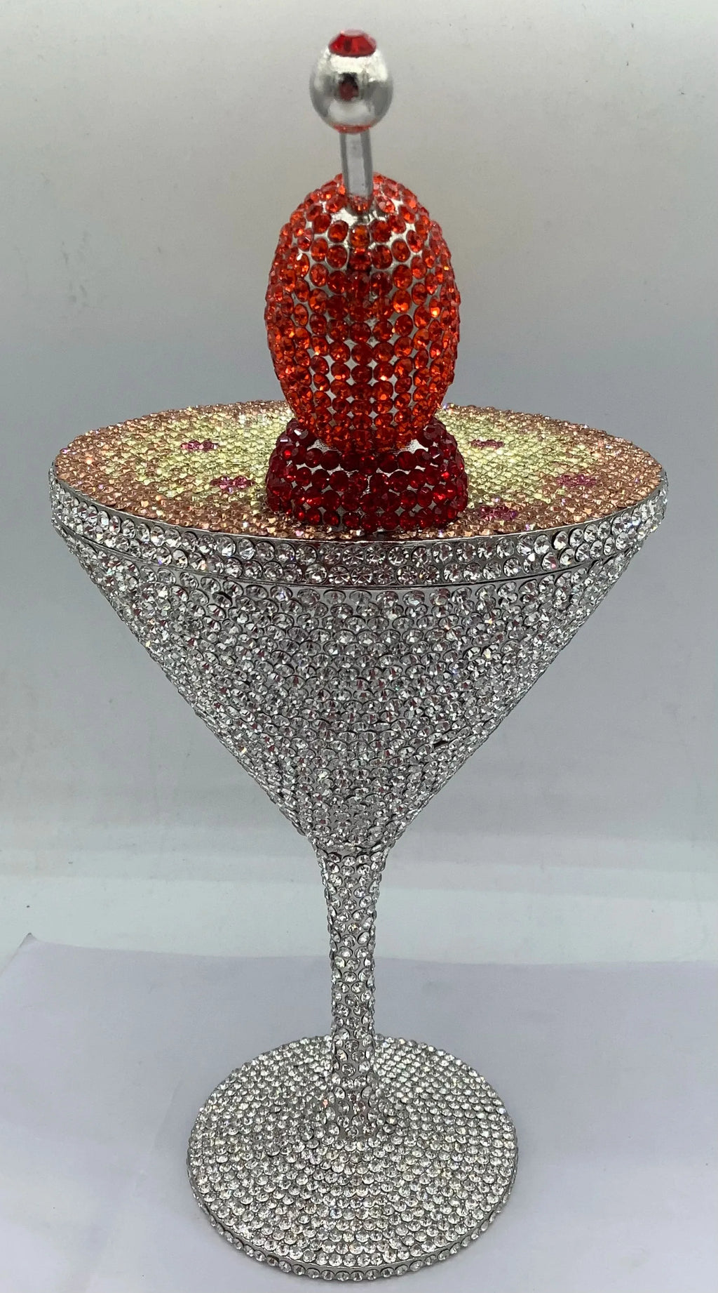 WHTUOHENG Martini Evening Bag Diamond Clutches Goblet Shape Crystal Party Rhinestone Wedding Clutch Cocktail Women Purse Handbag