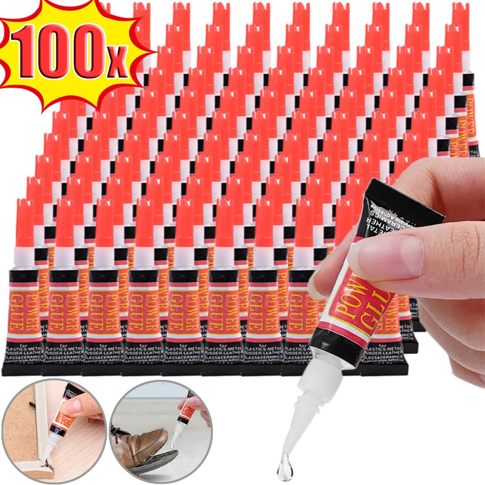 5-100PCS Liquid Super Glue Wood Rubber Metal Glass Cyanoacrylate Adhesive Stationery Nail Gel 502 Instant Strong Bond Leather