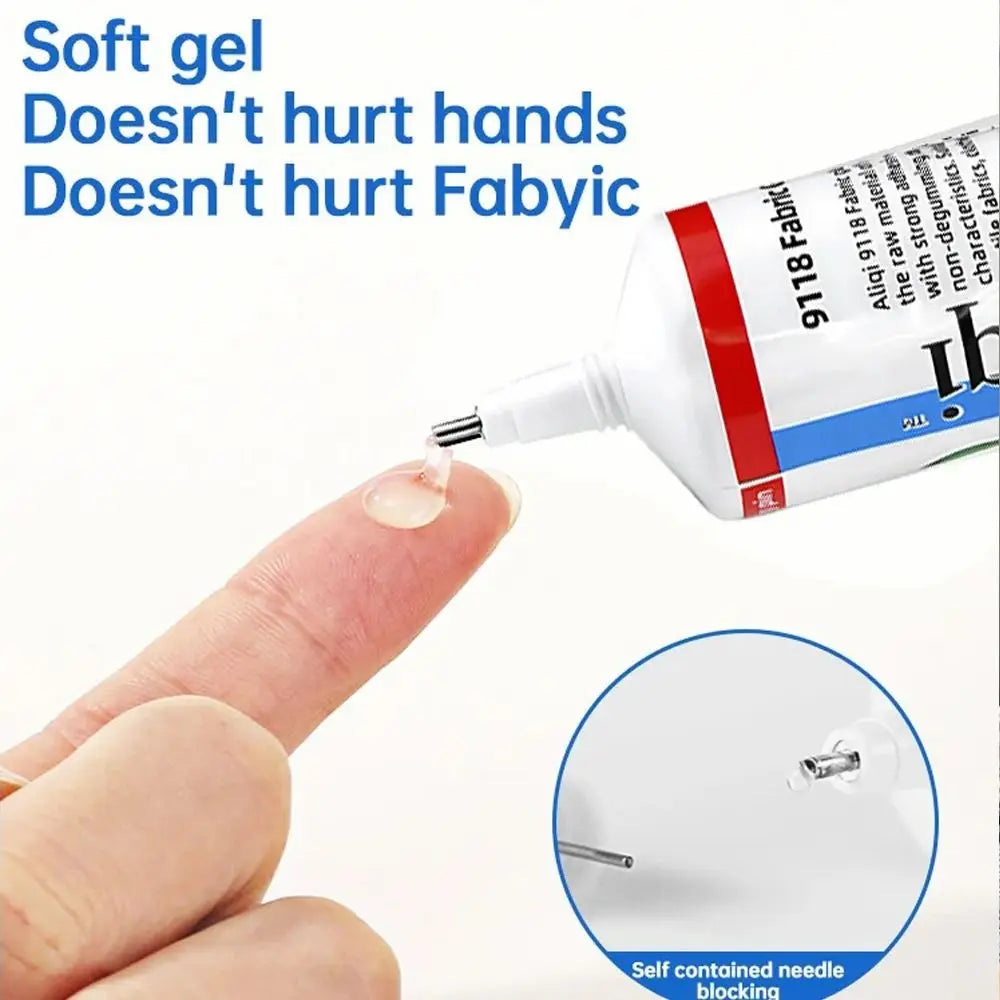 15/60ml Fabric Sewing Glue Transparent Corrosion Resistance Clothing Repair Glue Non Irritation High Viscosity Strength