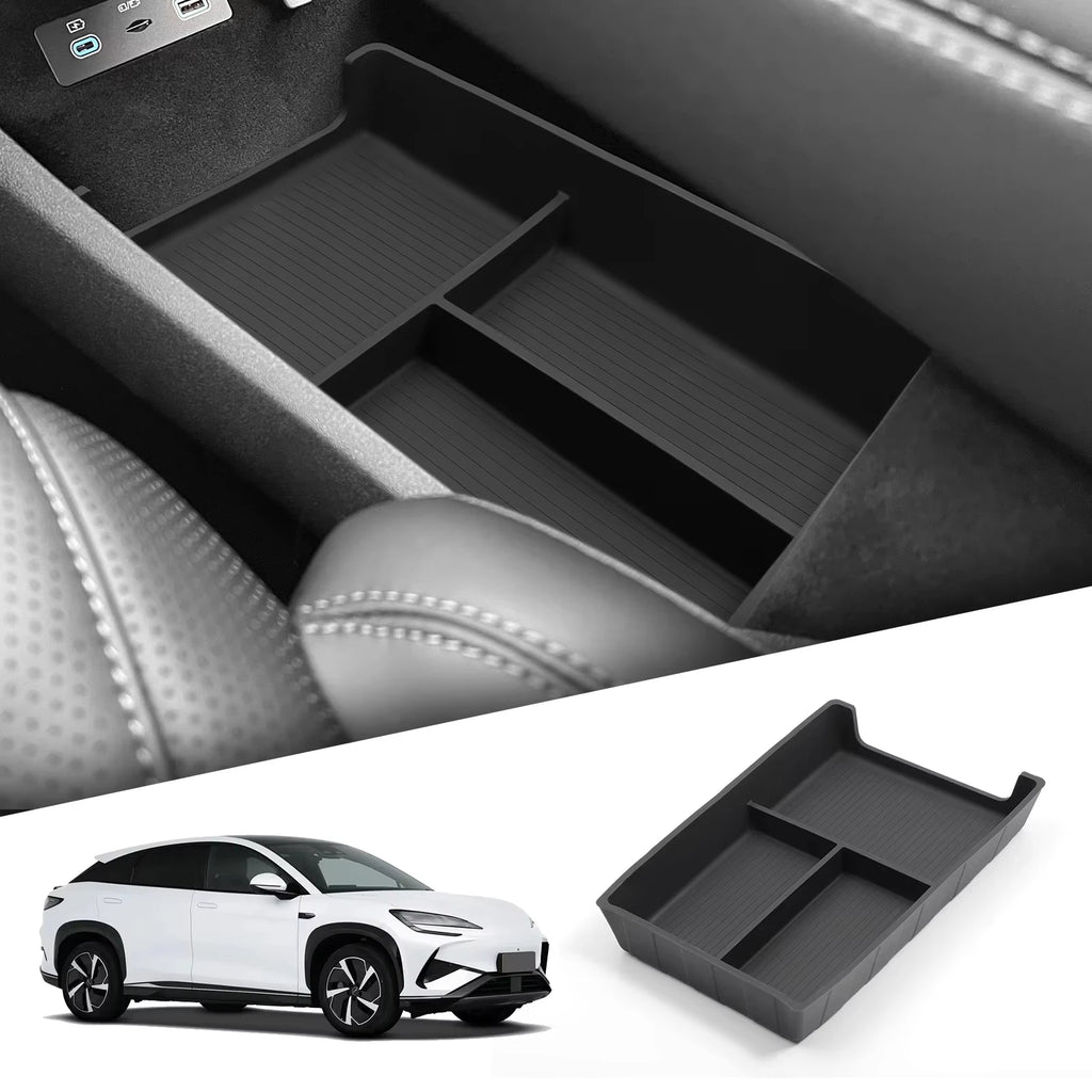 For BYD Sealion 7 2024 2025 Armrest Storage Box Cup Holder Central Control Storage Sundries Box Car Interior Accessories