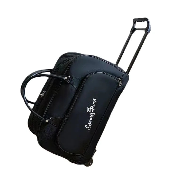 Suitcases Travel Bags Casual Large Capacity Trolley Bag Portable Foldable Storage with Wheels Women Carry on Luggage Handbag