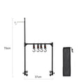 New Camping Shelf IGT Lantern Stand Picnic Tableware Hanging Racks Portable Detachable Aluminium Alloy Light Hangers Stand