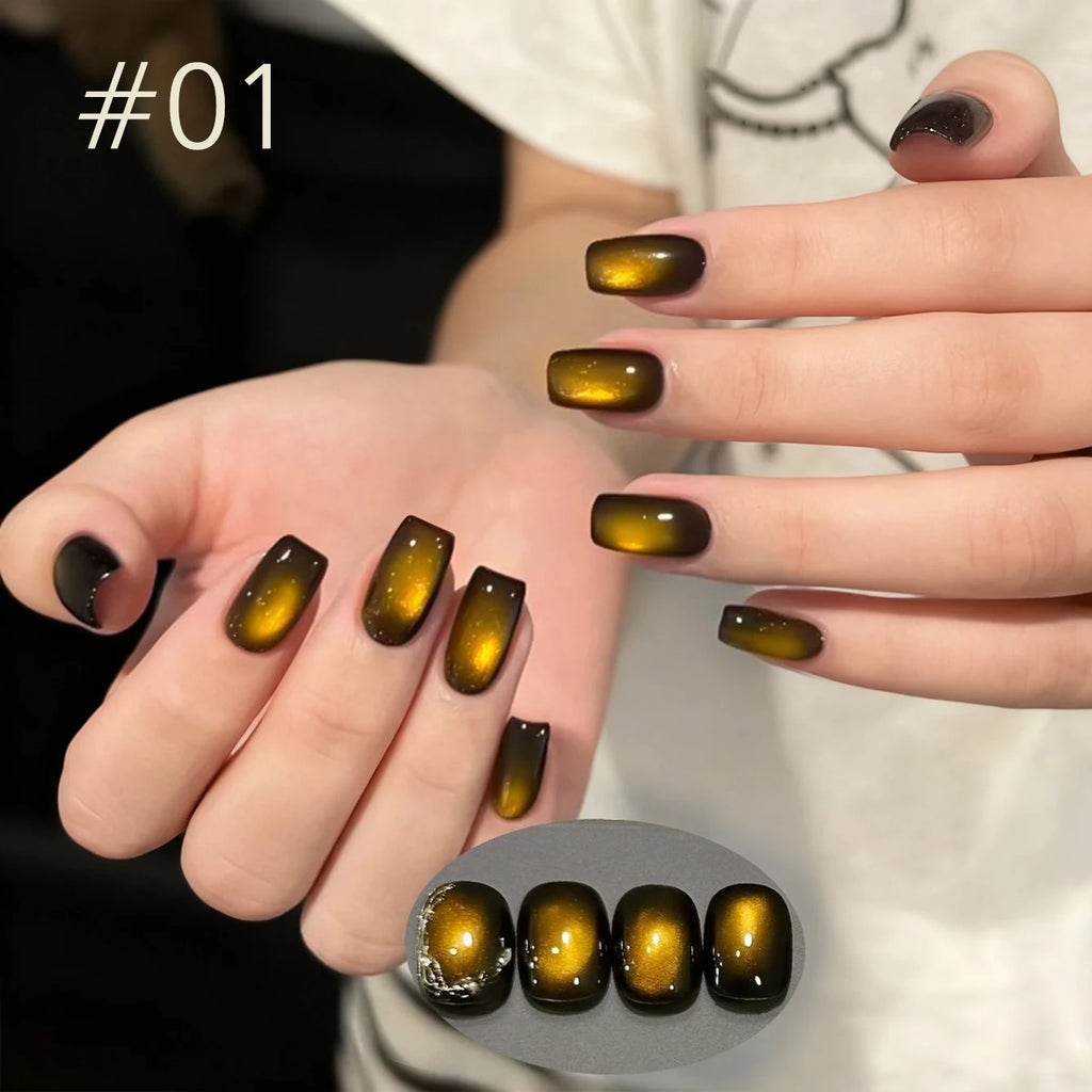 MIANEL 10ML Specially Blended Golden Osmanthus Cat Eye Nail Polish Gel 2026 New Style Versatile Cat Eye Nail Polish Nail Art Set