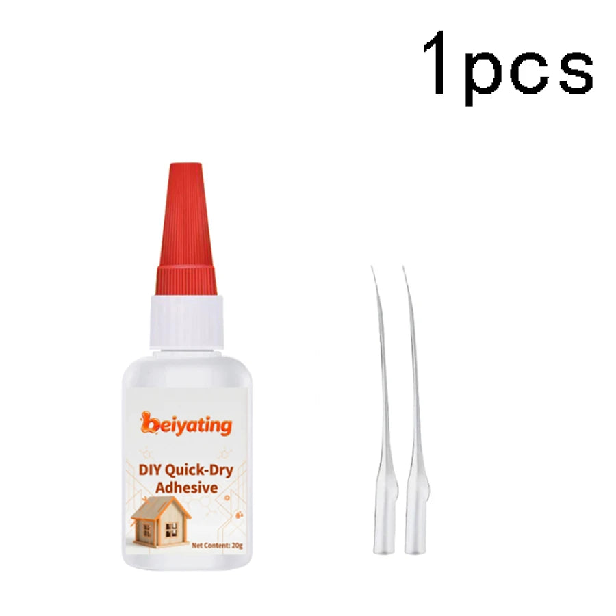 1-3Pcs 20G Quick Dry Strong Adhesive CA Glue, Multi-purpose Instant Bond for Plastic Wood Metal Ceramic, DIY Model Repair Glue