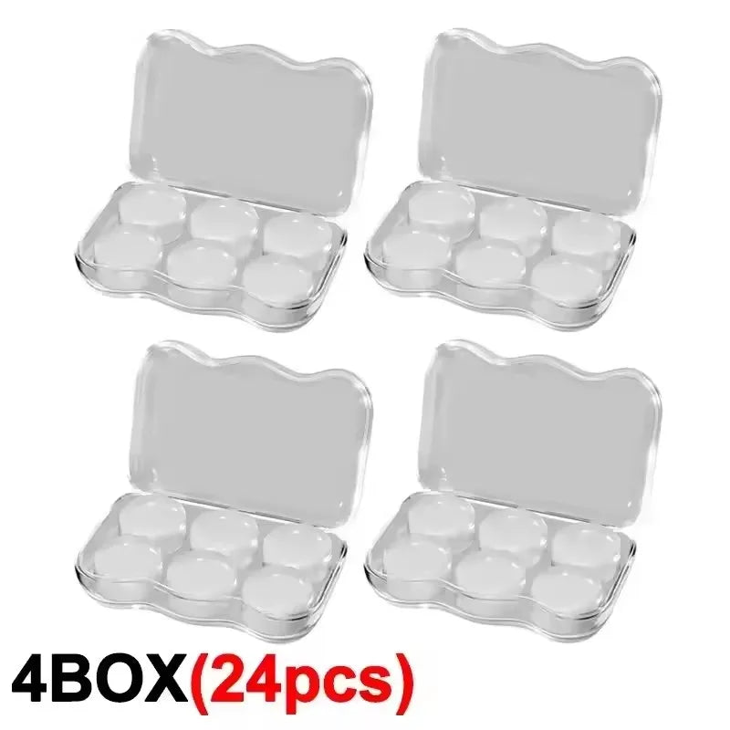 Soft Silicone Earplugs Wax Ear Plugs Reusable Noise Cancelling Gel Ear Plugs Waterproof Earbuds for Sleeping Flying Swimming