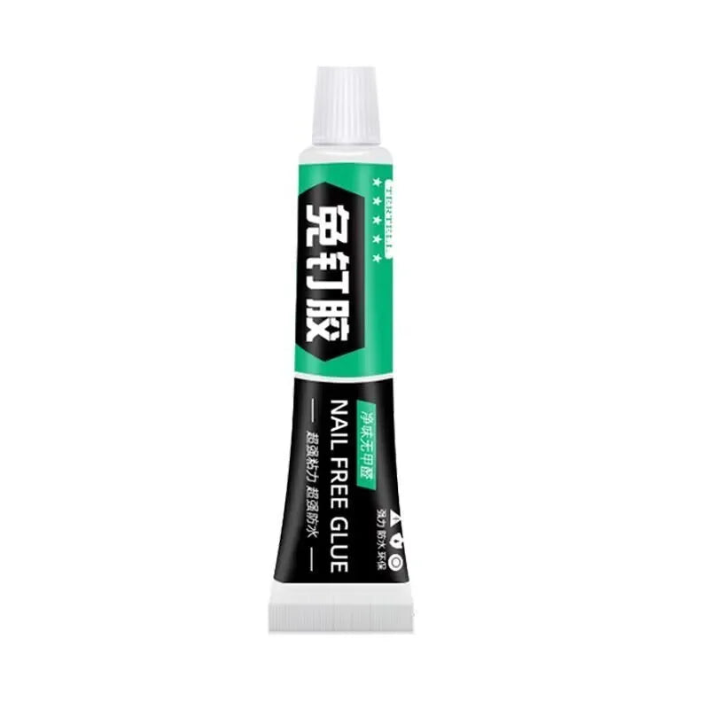 No Drill Strong Adhesive for Tile Wall and Metal Shelf Fast Drying White Latex Glue for Home Use Wall Mounting Bonding Solution
