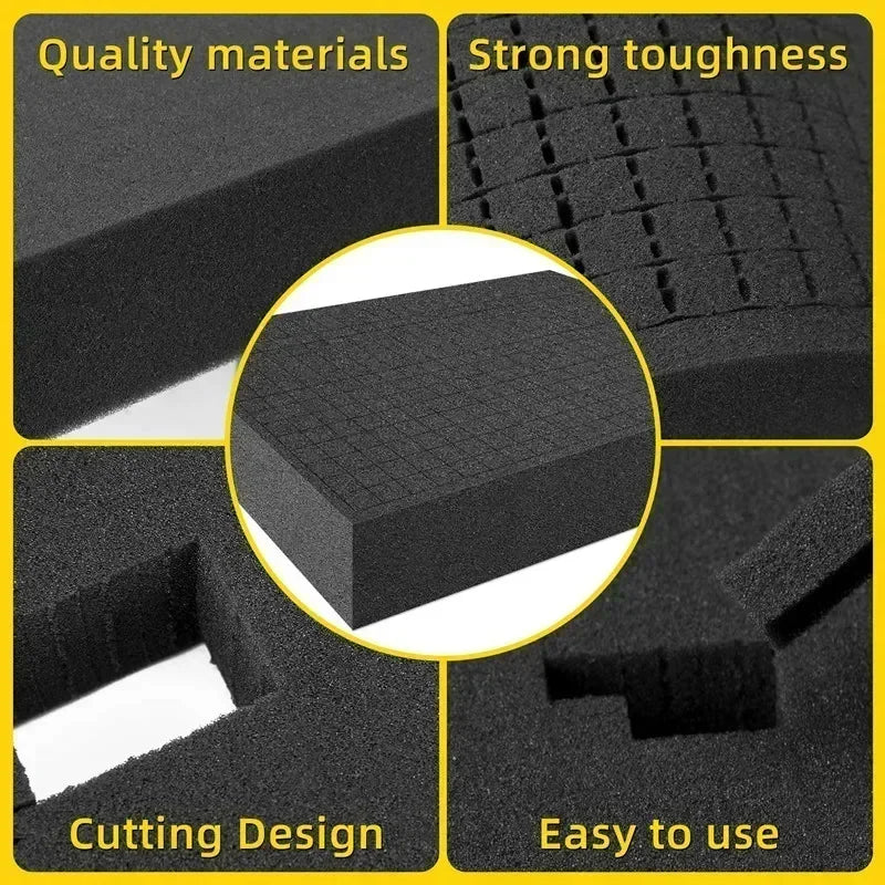 10cm Thickness Pre-Cut Foam Insert Pick Apart Foam For Hard Flight Case Precorted High Density Pick Pluck Shadow Foams 41x29cm