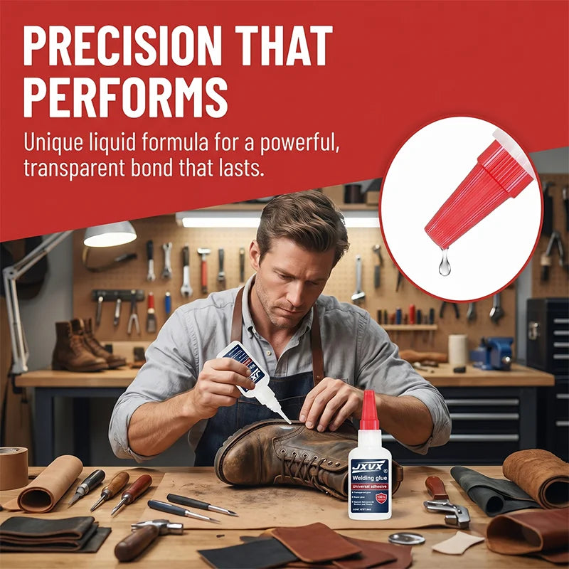 50g Oil Based Welding Grade Super Glue Fast Forming Fine Tip Design Accurate Dispensing No Spill Waterproof Shockproof High & Low Temp Resistant Industrial Adhesive Eu Stock