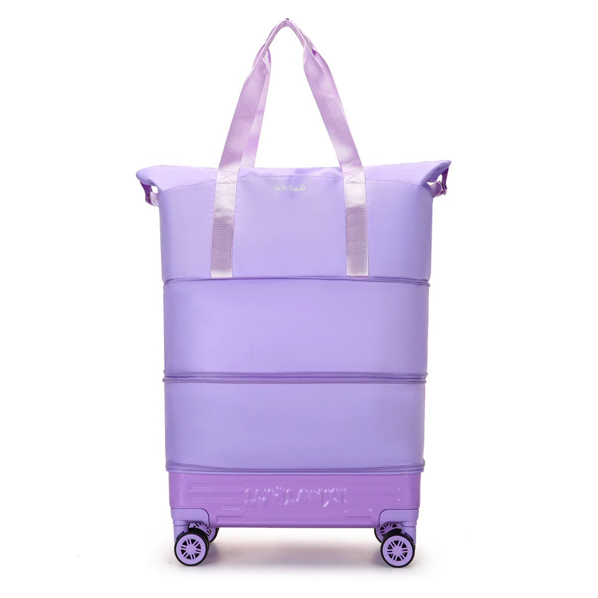 New Travel Bag with Trolley and Wheels Durable, Simple, High-end, Trendy Travel Bag Foldable Expansion Rolling Luggage