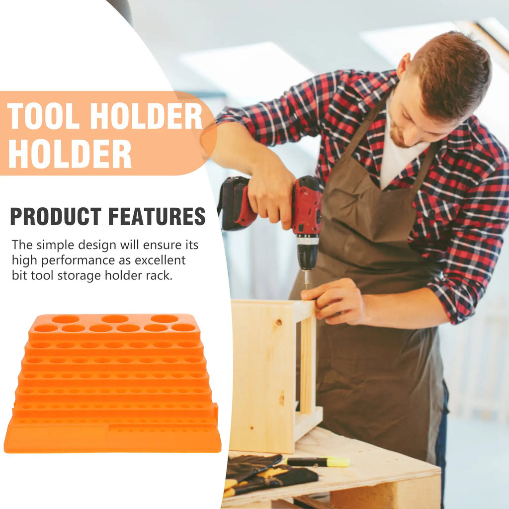 84 Hole Milling Cutter Sorting Tray Drill Bit Storage Rack Heavy Duty Organizer for Drill Bits Milling Cutters Efficient Tool