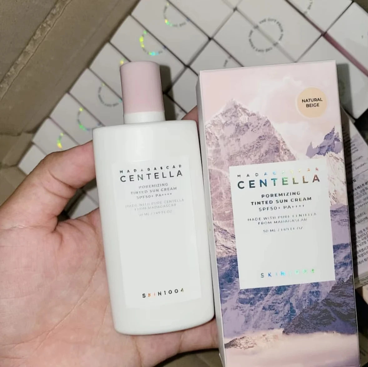 SKIN1004 Centella Sunscreen 8 Set K-Beauty SPF50+ PA++++ Hyalu-Cica Hydrating Soothing Lightweight Non Greasy for All Skin Types