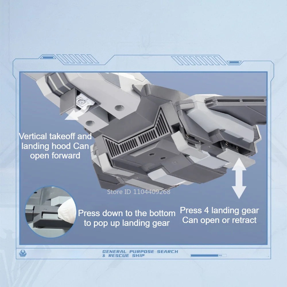 Scale 1:250 1:100 Chixiao Universal Rescue Spacecraft Model Car Toy Alloy Body Static Aircraft Models Adults Bedroom Display