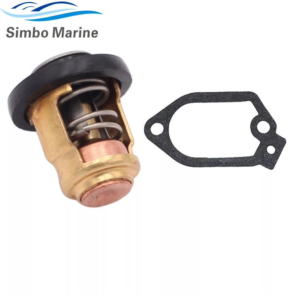 Compatible with YAMAHA NEW Outboard Thermostat 6E5-12411-30-00 & Gasket 61A-12414-A0-00 2-Stroke