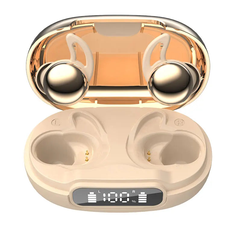 Sleep Bluetooth Earbuds ANC Noise Cancelling with Translation In-Ear Headphones Portable Charging LED Display for Travel Work