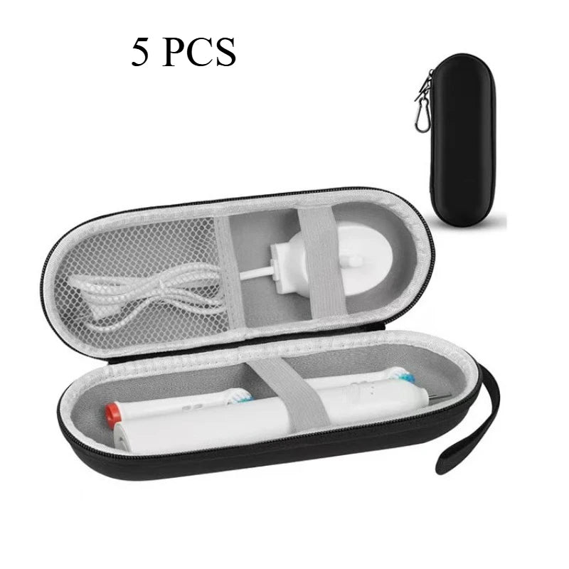 Travel Protective Hard EVA Storage Case - Portable Organizer Holder for Electric Toothbrush Accessories