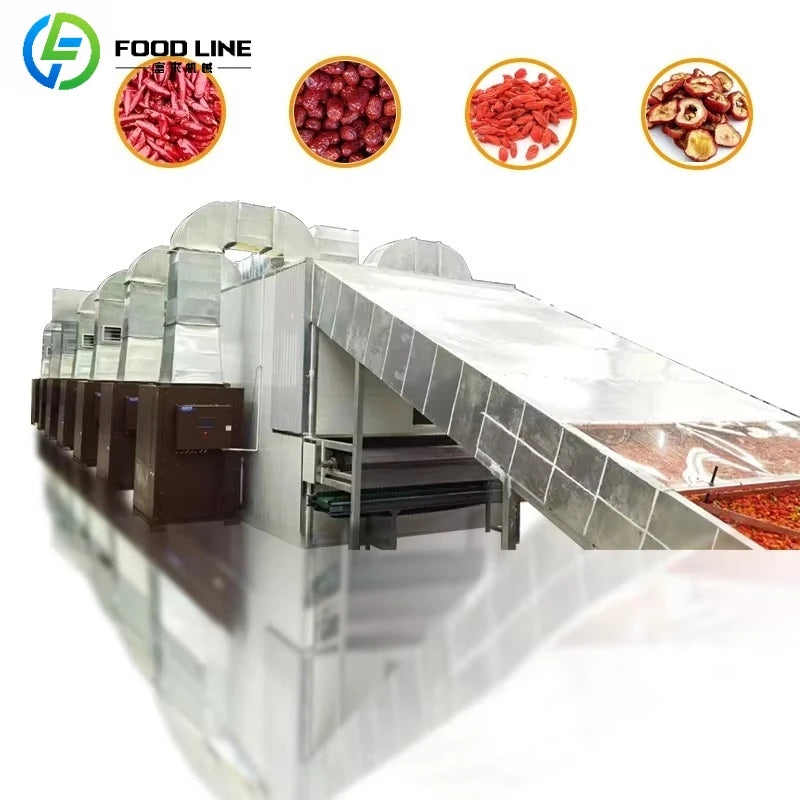 High Quality Dehydrator Machine Fruit Conveyor Hot Air Sea Fish Drying Machine Vegetable for Mesh Belt Dryer