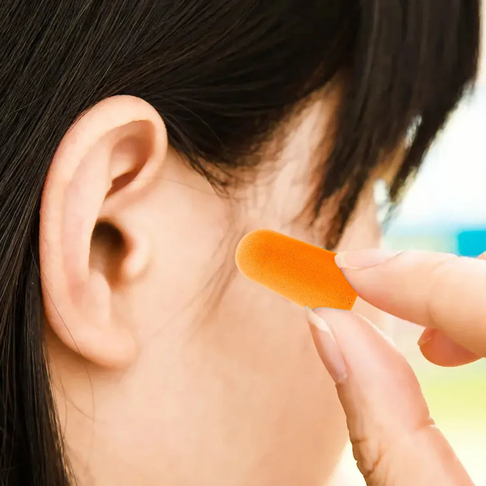 1 Pair Ear Protection Plugs Noise Reduction Sound Insulation Earplug with Storage Box Flexible Earplugs Reusable