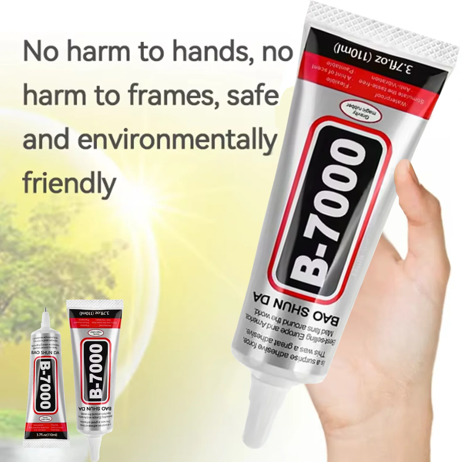 B7000 Super Glue 4PCS 110ML Waterproof Semi-Fluid Adhesive for Mobile Phone Repair DIY Jewelry Crafts Metal Resin Projects.