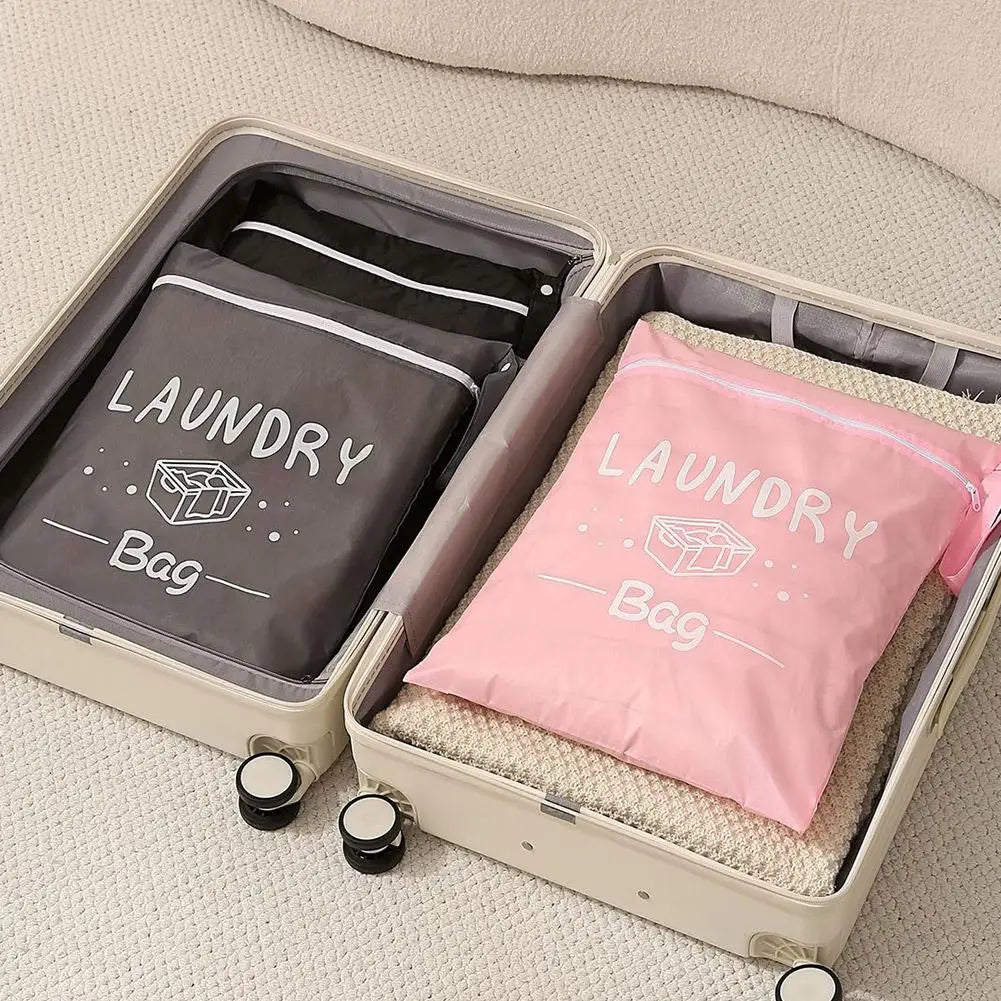 Portable Oxford Waterproof Laundry Bag Dirty Clothes Storage Pouch for Swimming Fitness And Beach - Travel Clothes Organizer ﻿