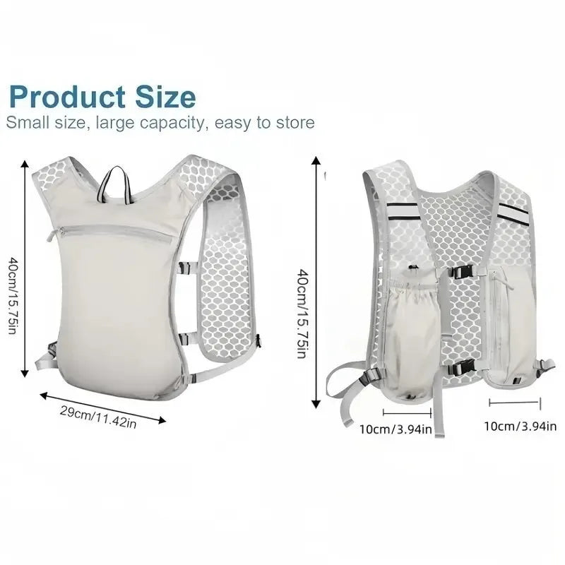 New Ultralight Running Hydration Vest Backpack Marathon Race Sports Vest Pack Fit Water Bladder Bottle Outdoor Jogging Gear