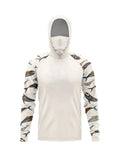 Fishing hooded sweatshirt swimming sun protection UV-blocking mask fish-shaped top equipment set hat-wearing fishing attire