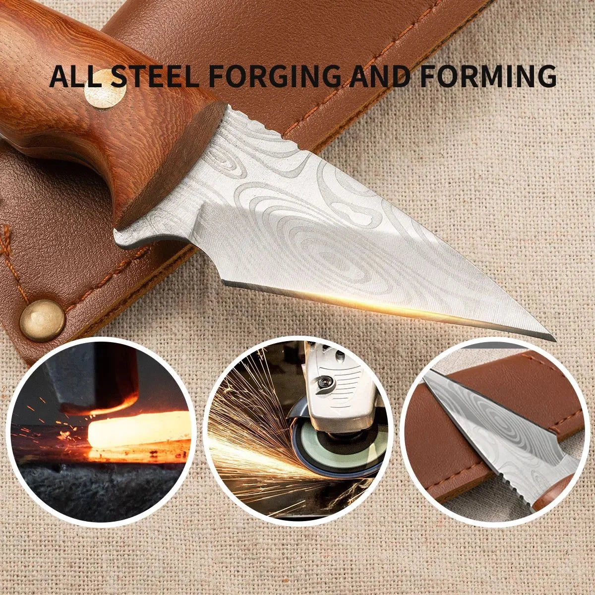 Mini  Steel Grafting Knife Budding Knife Garden Tool Multi-functional Knife Wood Grafting Tool