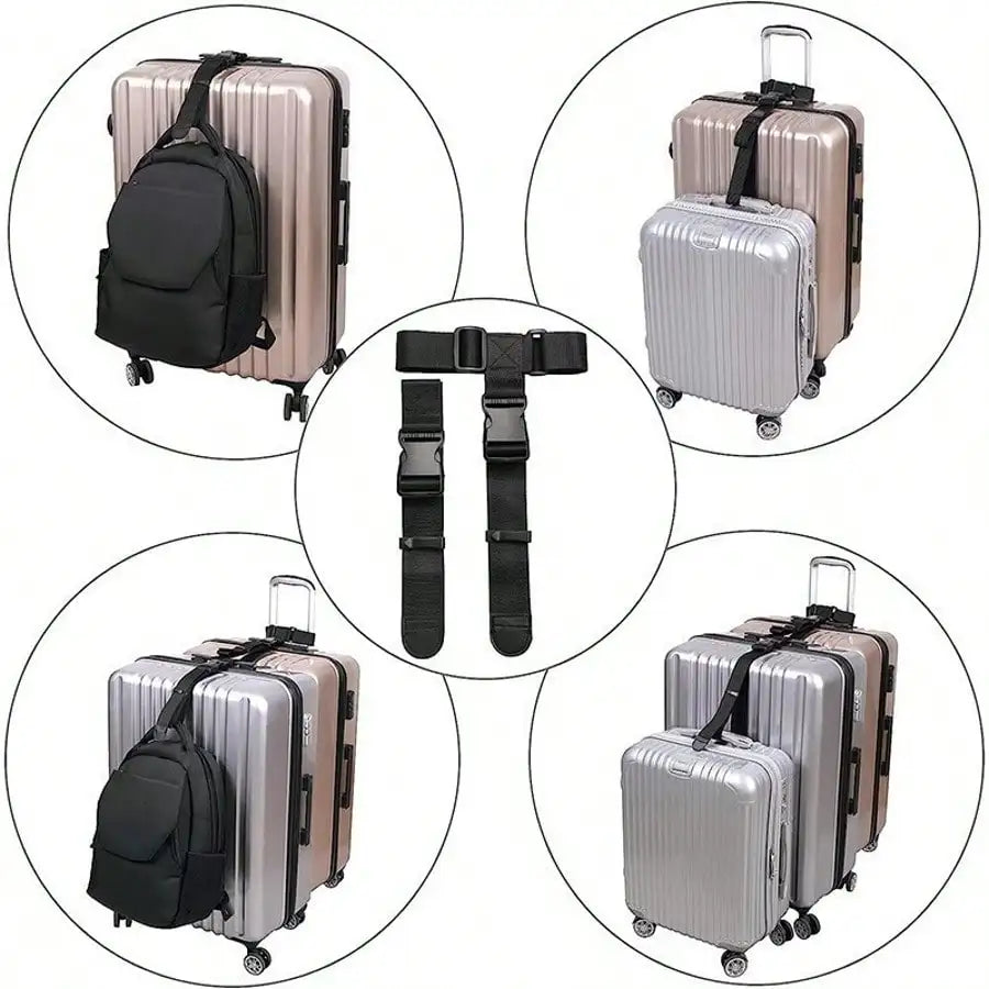 Heavy Duty Luggage Straps Adjustable Buckle Luggage Straps Adjustable Luggage Straps Travel Accessories