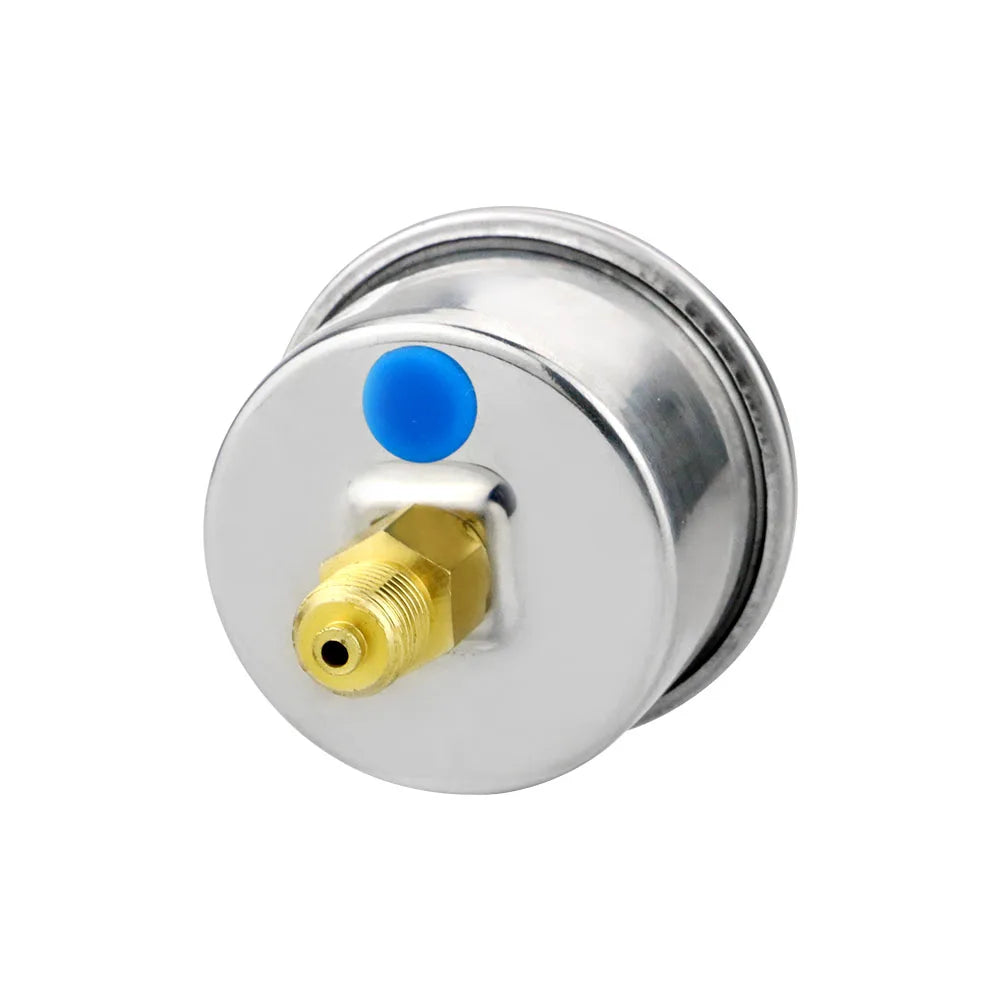 MAIRUIKESI Liquid filled Price Pressure Gauges 40mm(1.5")  Back Connection Stainless Steel Case Brass Joint Water Gas Manometer