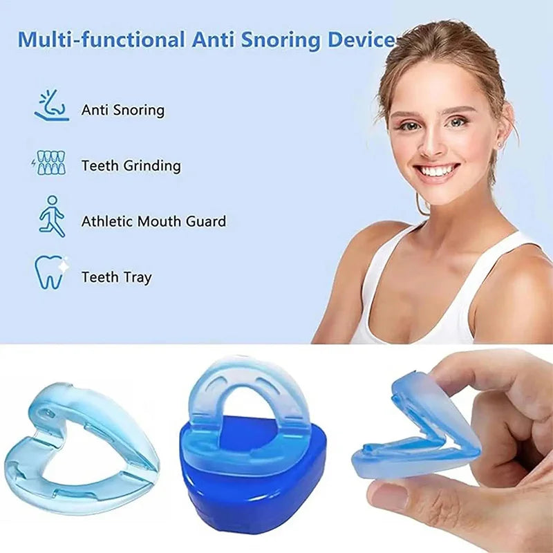 Anti Snoring Mouthpiece Reusable Snore Device Stopper Anti Snoring Mouth Guard Braces Sleeping Anti-snoring Devices For Unisex