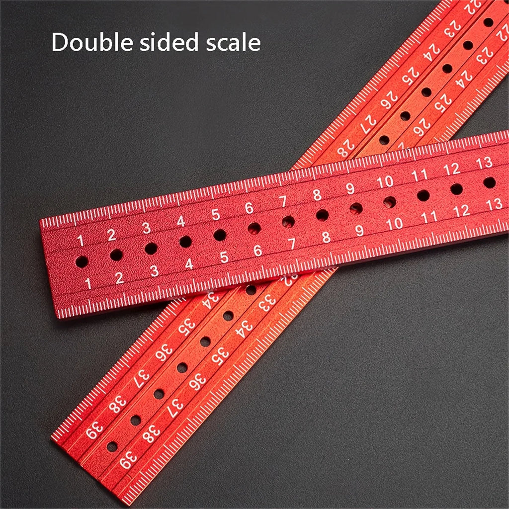 Multifunctional Carpenter's Combination Angles Ruler Metal Measuring Instrument For Accurate 90 Degree Angles Durable