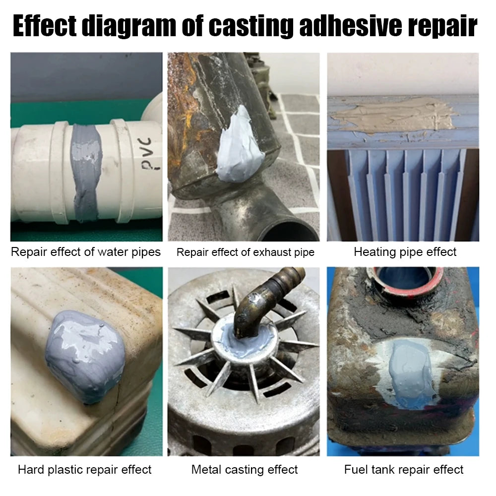 Metal Repair Glue,1.76 Oz Waterproof Epoxy Casting Adhesive, The Strongest Welding and Liquid Filler for Metals, Stainless Steel