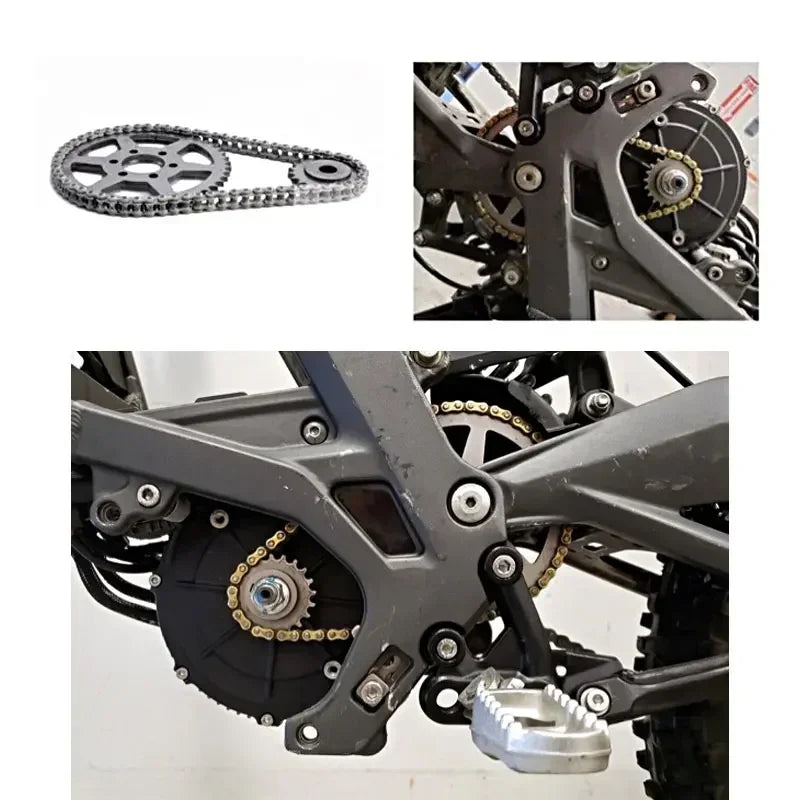 First-level Transmission Chain for SURRON Light Bee X Segway X260 X160 Primary Drive Sprocket Set Gear Set for Surron Accessorie