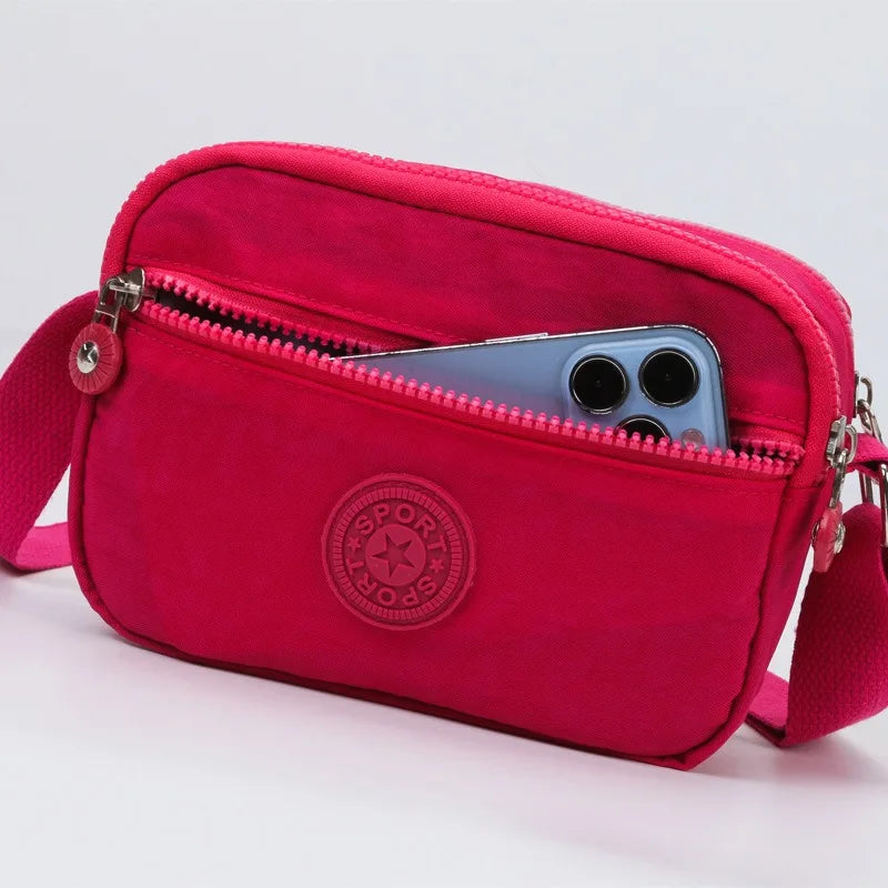 Leisure Sports Crossbody Bag Simple and Practical Outdoor Phone Wallet Cash Register Bag for Middle-aged and Elderly People