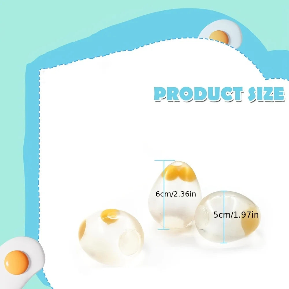 1/2/3pcs Squishy Eggs Balls | Toy for Party, Pinch Music, Squeeze Toys, Birthday Halloween Funny Gifts