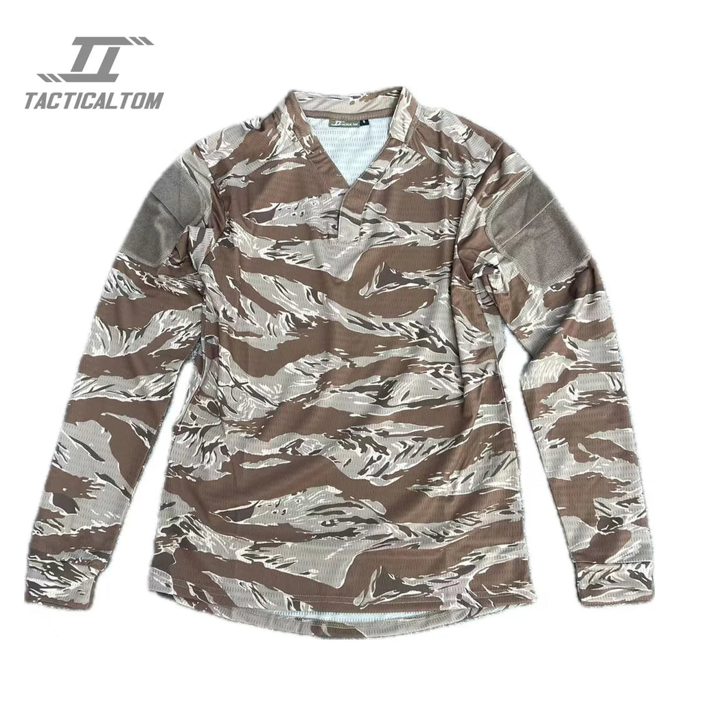 Velocity Style Rugby Shirt Quick Dry Tactical Long Sleeve T-Shirt CAG Love
