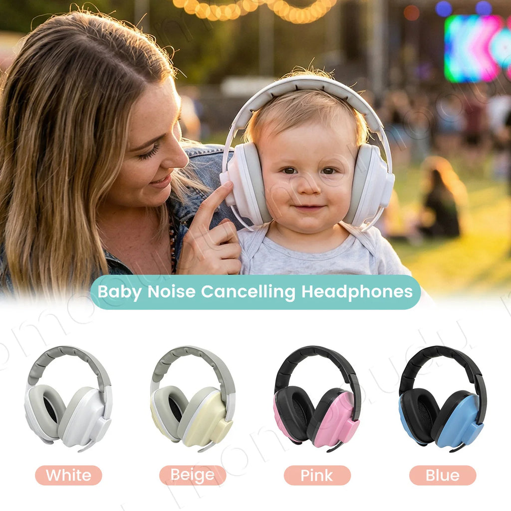 1PC Square Shape Baby Ear Protection Noise Cancelling Headphones for Babies for 3 Months to 3 Year