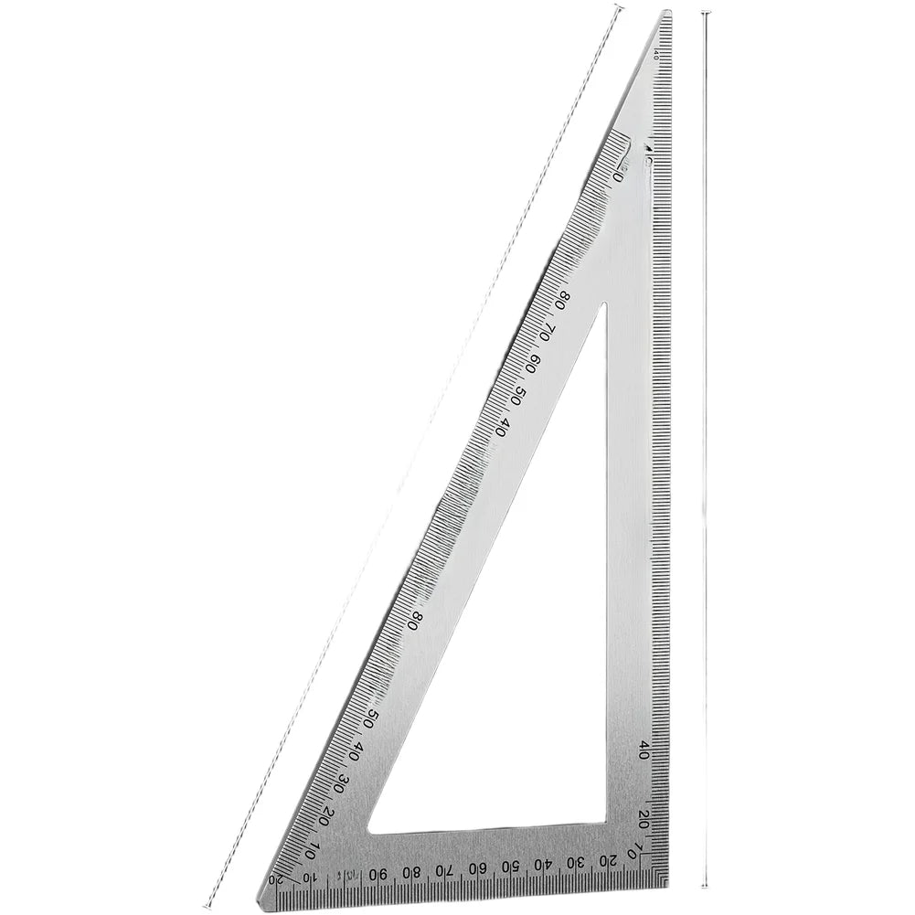 New Triangle Ruler Measurement Tool Stainless Steel Carpenter Tools Cm Metric Angle Ruler Square Woodworking Tools