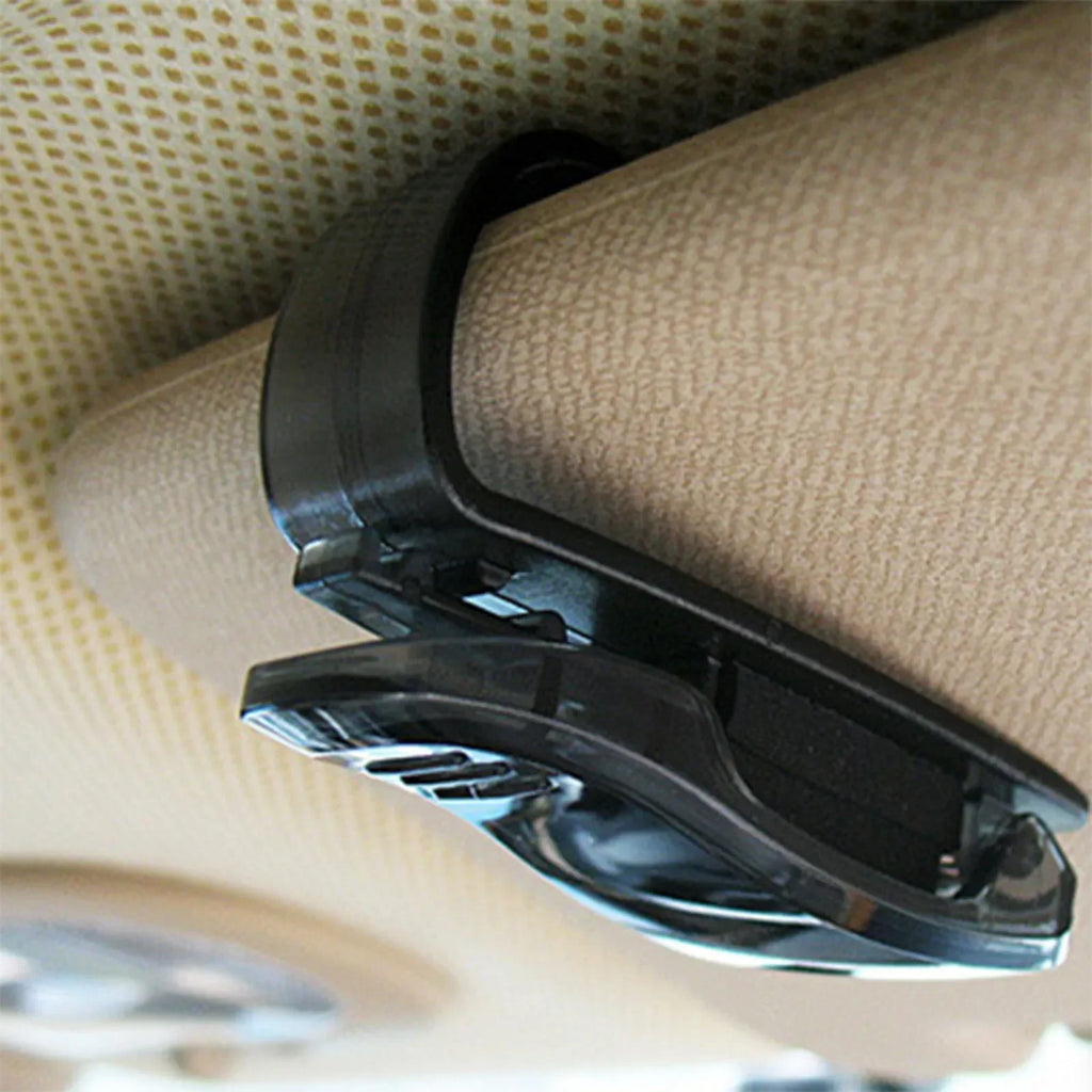 Car Glasses Case Universal Car Sun Visor Glasses Holder Sunglasses Clip Card Ticket Eyeglasses Holder Auto Interior Accessories