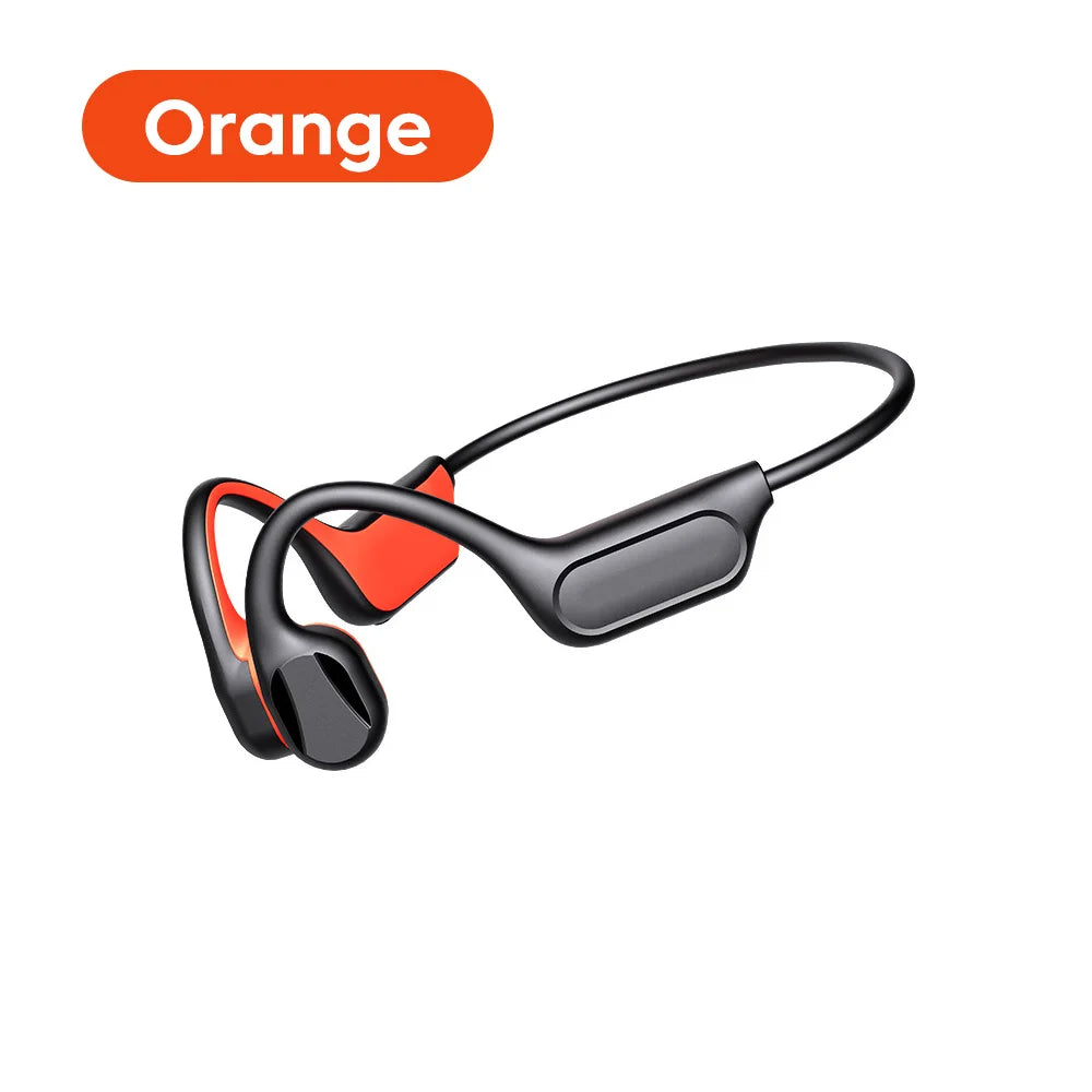 Bone Conduction Earphones Sport Wireless Headphone Bluetooth 6.0 Headset Hands-free with Mic for Running Support For TF Cards