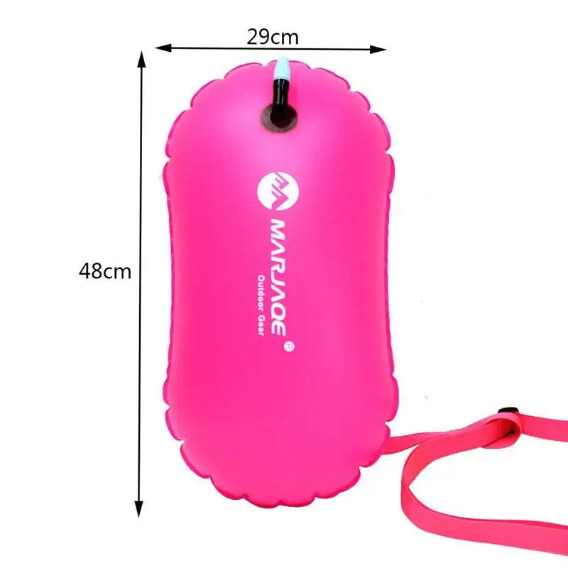 PVC pool Buoy Safety Buoy Tow Float Waterproof Air Bag With Waist Belt For rafting outdoor pool Swimming pool Safety Suppli