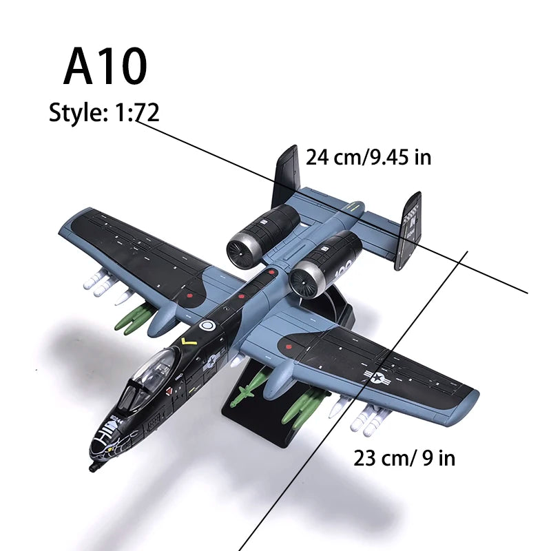 Assembly Toy Plane Model B-2 Er F22 A10 SU57 Fighter AH-64 Helicopter Aircraft Building Blocks Toy Military Collection Gift