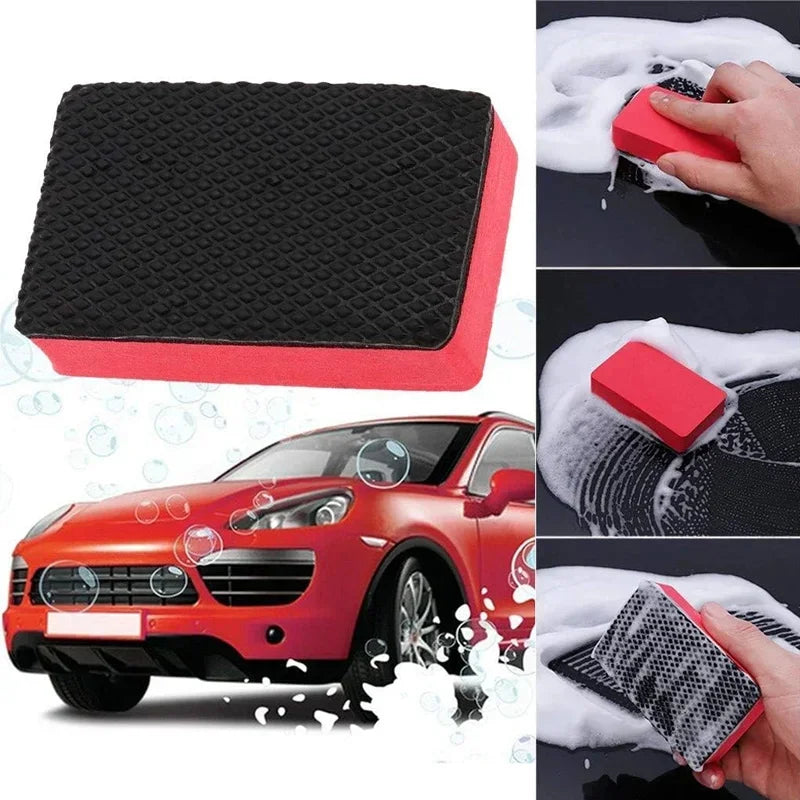 5Pcs Car Clay Bar Pad Sponge Block Cleaning Eraser Wax Polish Pad Tools Auto Sponge Car Wash Mud Automotive Care Accessories