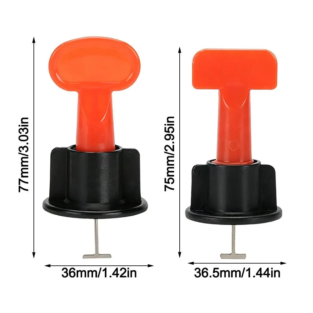 50Pcs Reusable Floor Tile Leveling System Clips Spacers Adjustable Thickened Tile Spacers Tile Leveler