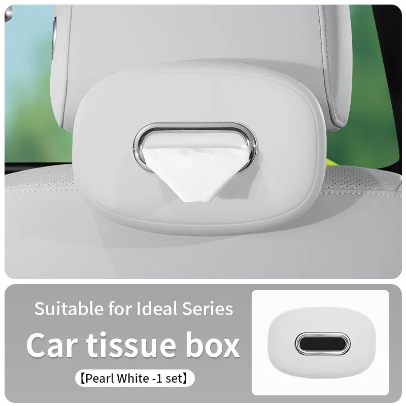 Car Silicone Tissue Box Soft Washable Car Center Console Armrest Napkin Holder Sun Visor Rear Seat Tissue Box with Fixing Strap