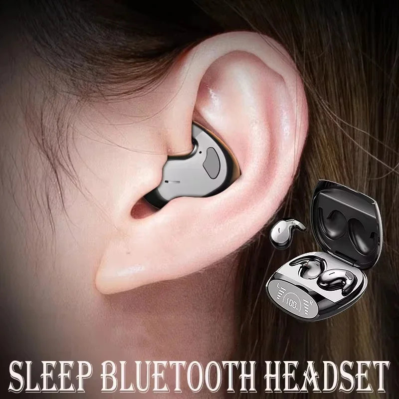 Lonmao Sleep Invisible EarbudS MD528 Tiny Headphone Sport Stereo Bluetooth 5.3 Earphone Hidden Noise Cancelling Wireless Headset