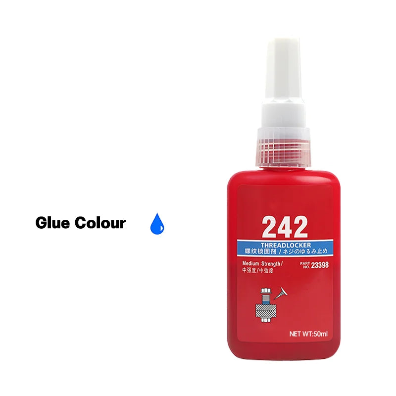 Threadlocker Quick Drying Screw Locking Agent High Strength Screw Locking Adhesive Anaerobic Glues Anti Loose Screw Glue